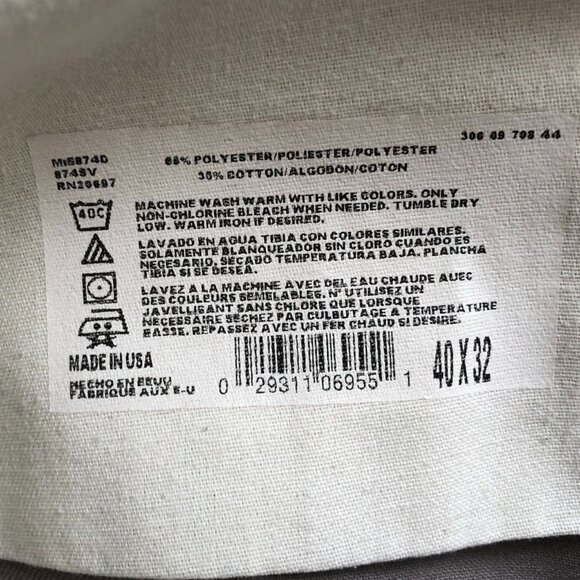 Dickies Mens Wok Pants Size 40x32 Khaki Straight Classic Flat Front Loose Relaxe - Picture 3 of 11